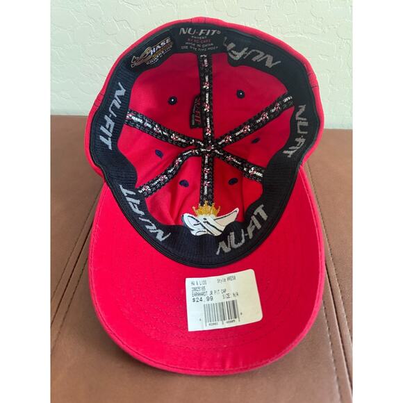 Dale Earnhardt Jr Budweiser #8 NASCAR Red Blue Nu-Fit Chase Authentics Hat Cap - Picture 5 of 5